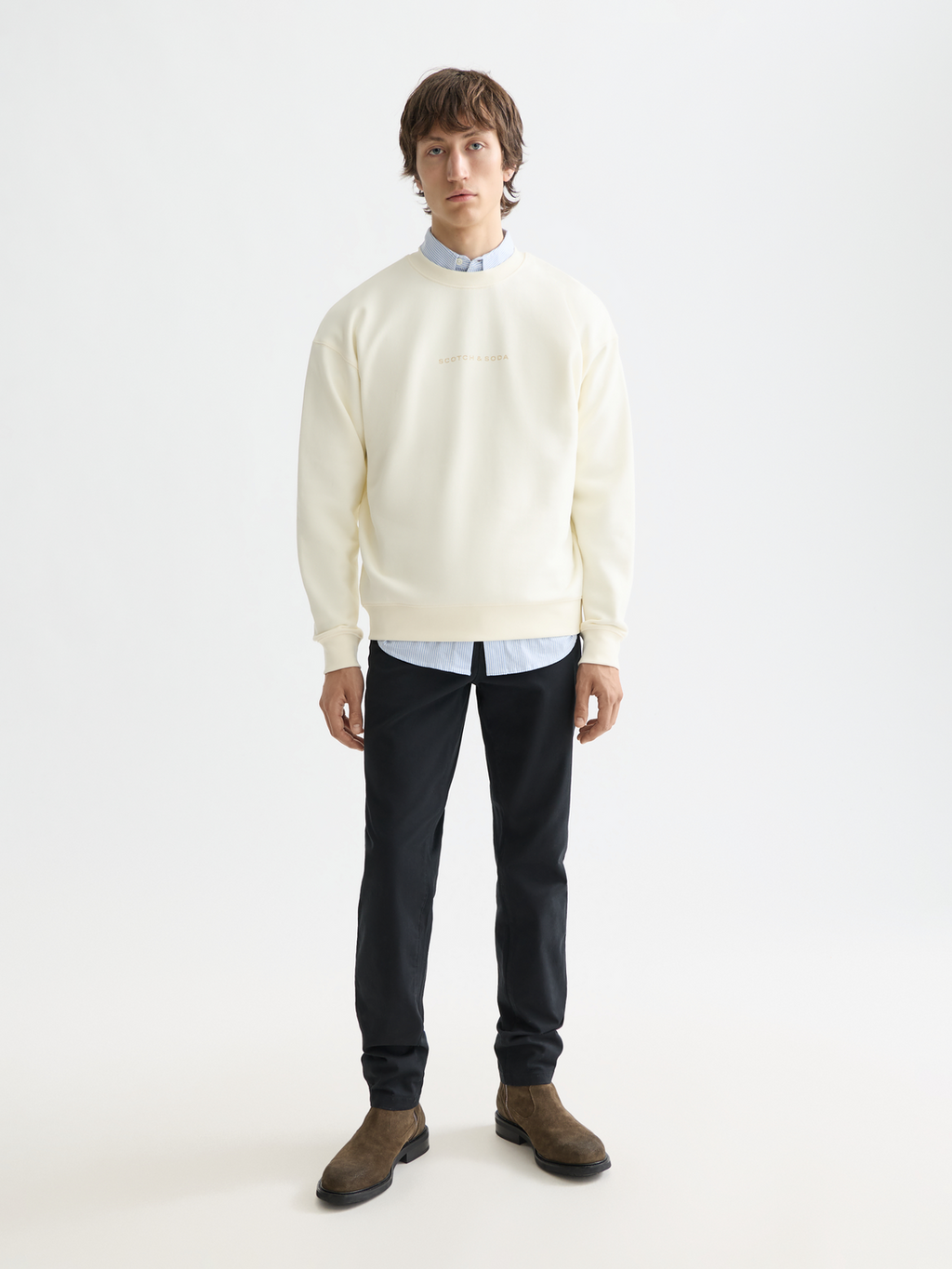 Notre Chino en sergé de coton mélangé Nos Mott