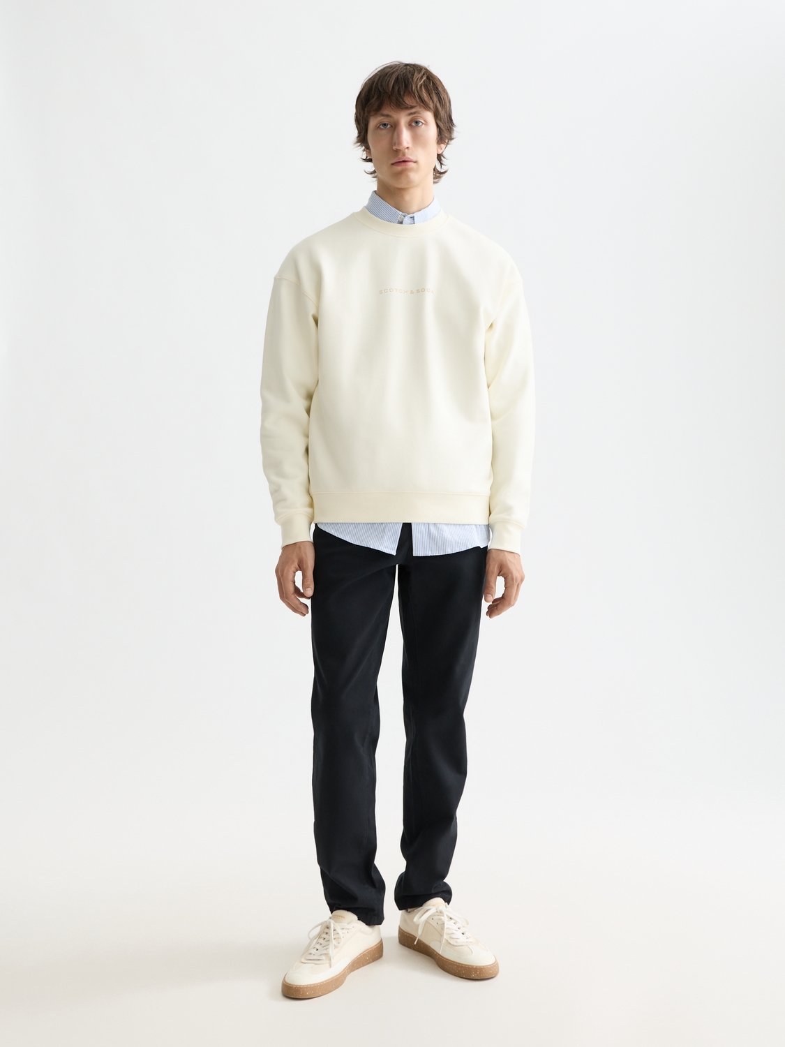 Nos Stuart Cotton-Blend Twill Chino