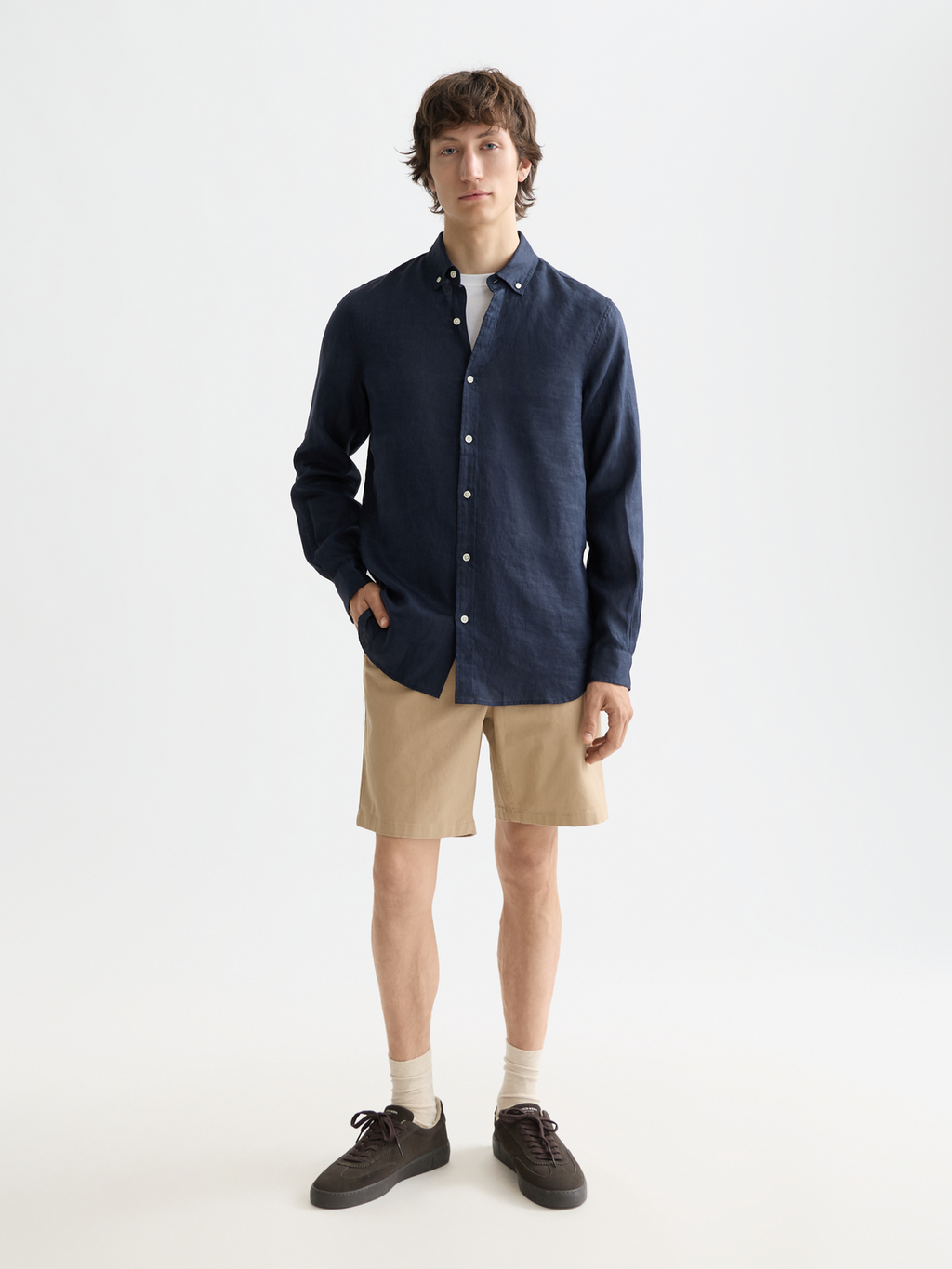 Essentials — Stuart Cotton-Blend Twill Short
