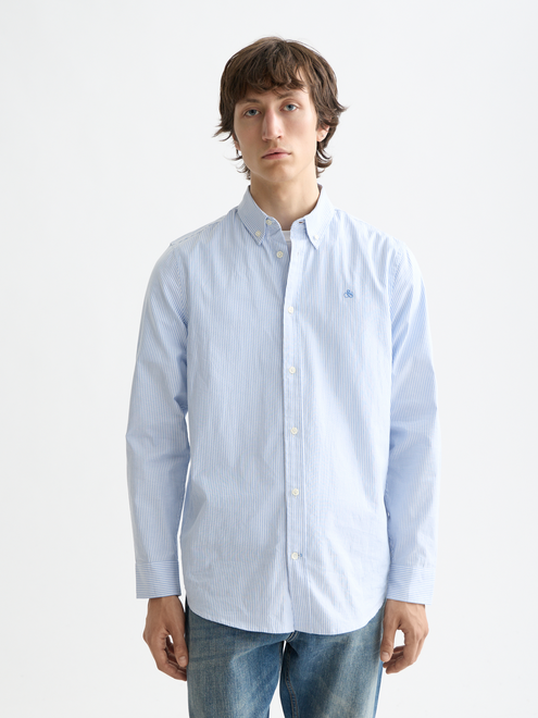 Essentials — Oxford-Streifen-Button-Down-Hemd