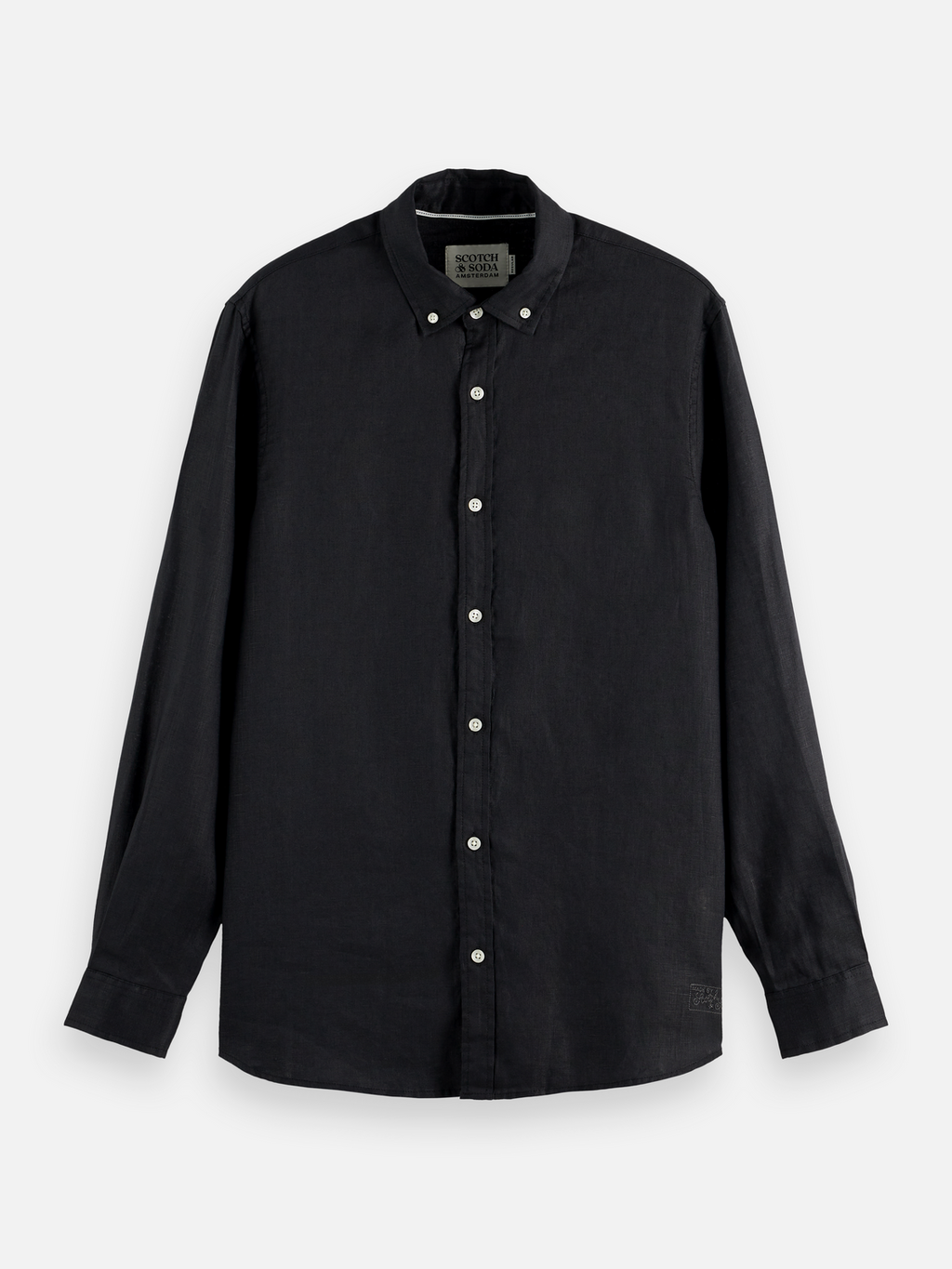 Essentials — Linen Long Sleeve Button-Down Shirt