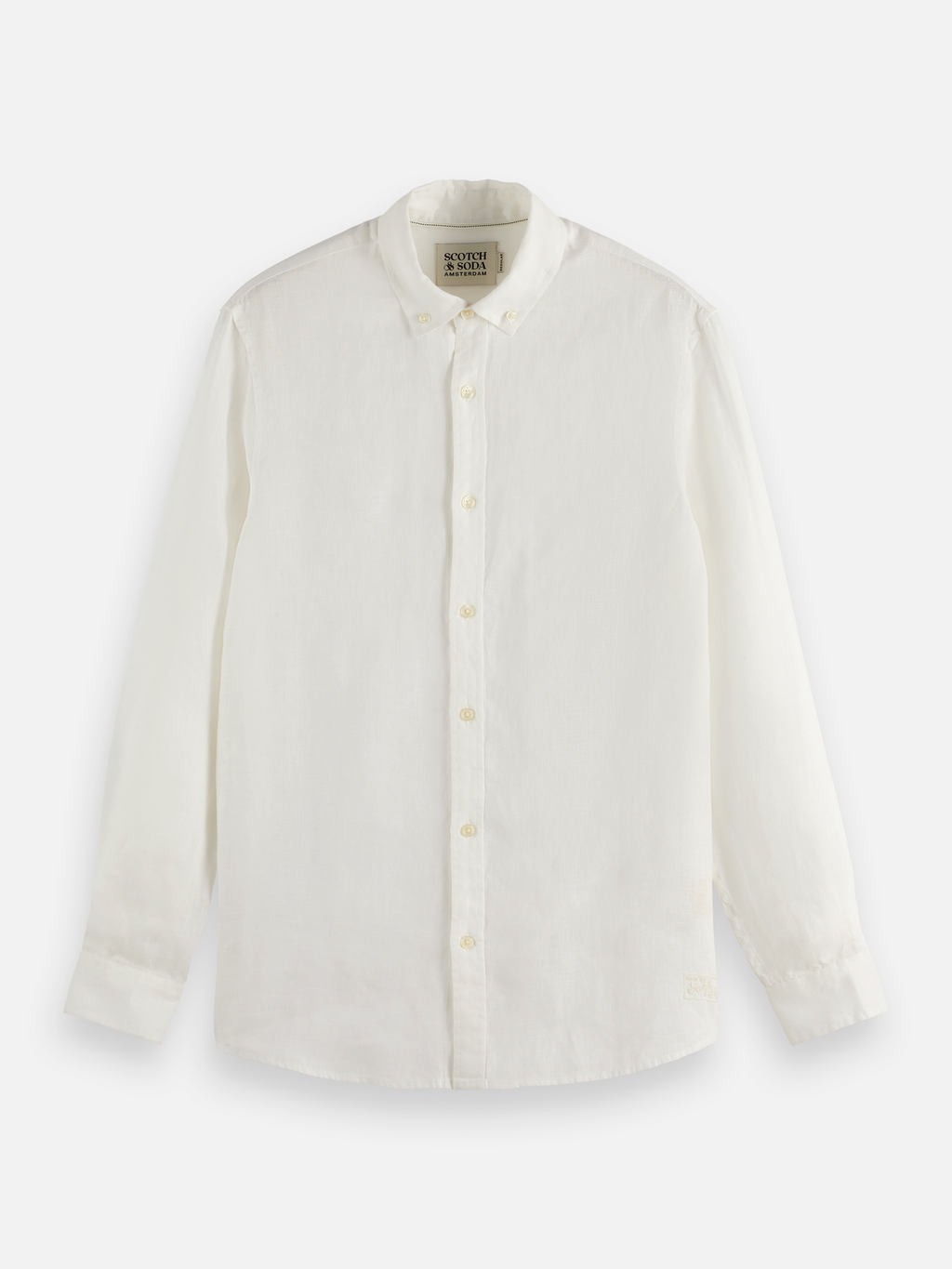 Essentials — Linen Long Sleeve Button-Down Shirt