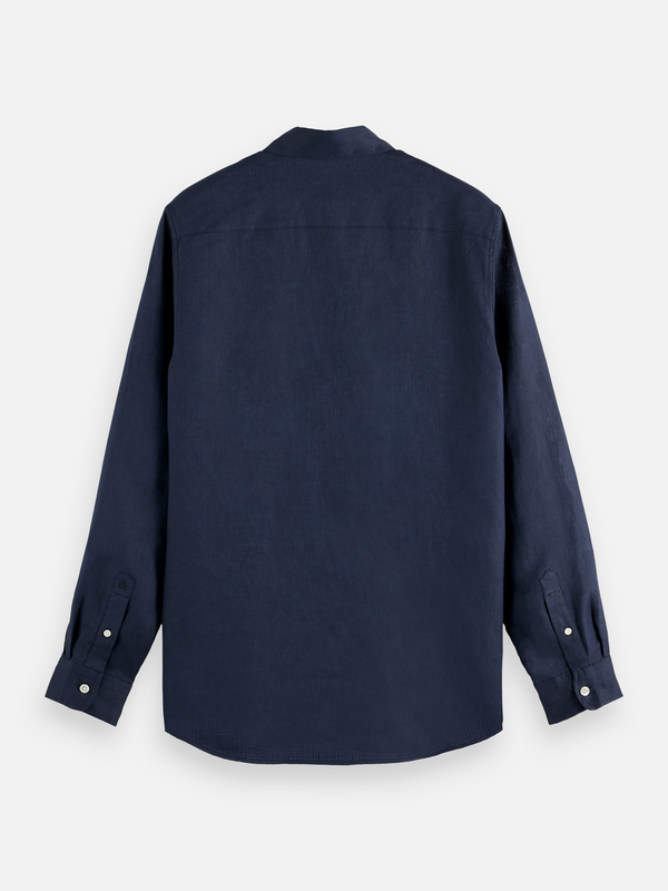 Essentials — Linen Long Sleeve Button-Down Shirt