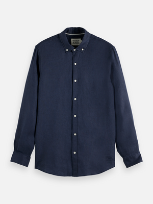 Essentials — Linen Long Sleeve Button-Down Shirt