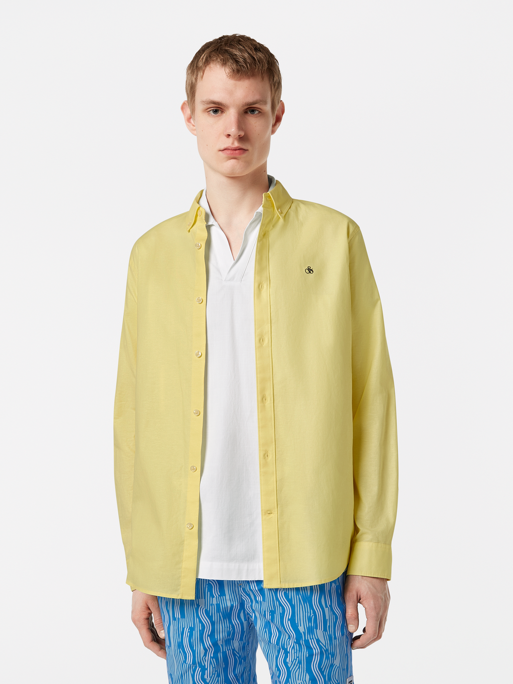 Chemise Oxford unie coupe droite - Collection saisonnière
