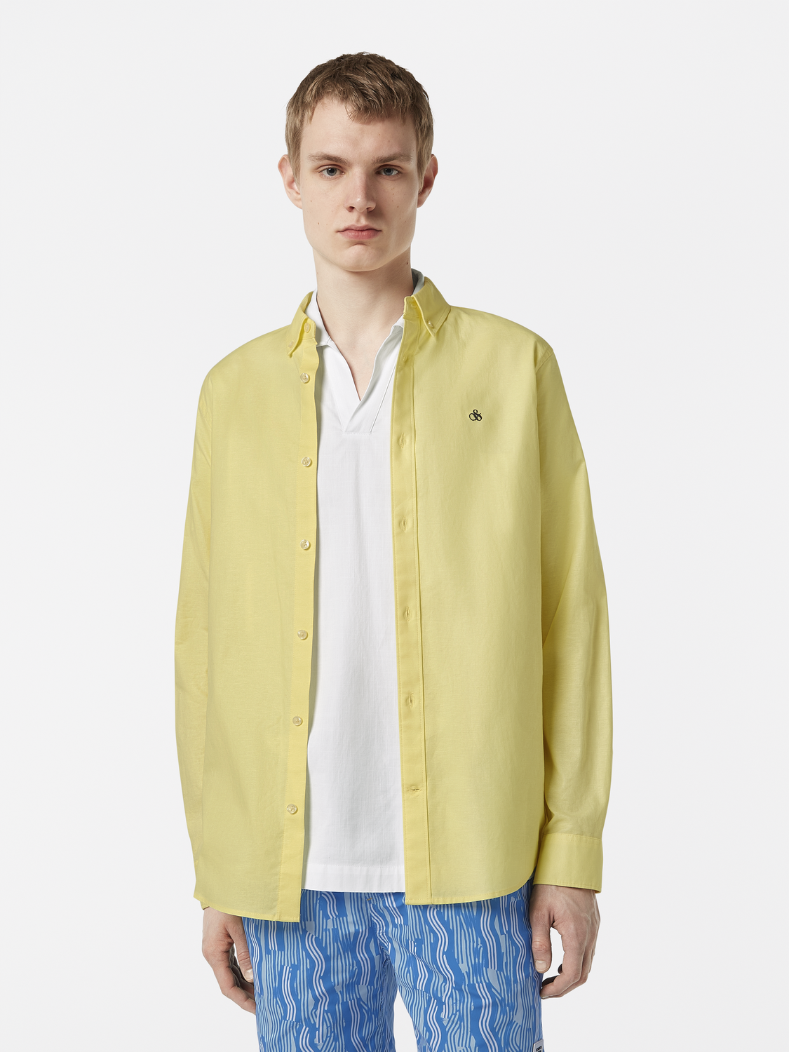 Chemise Oxford unie coupe droite - Collection saisonnière