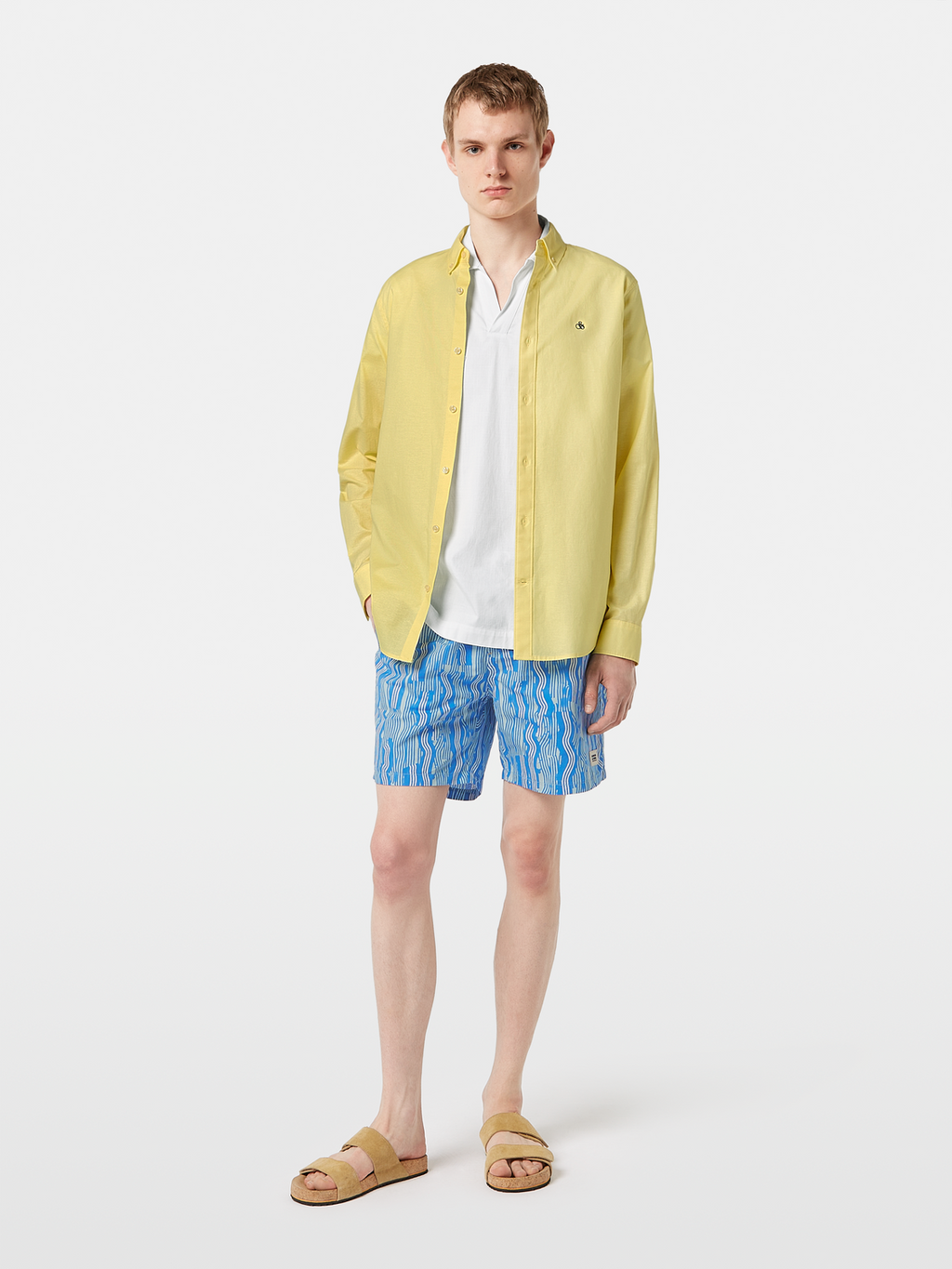 Chemise Oxford unie coupe droite - Collection saisonnière