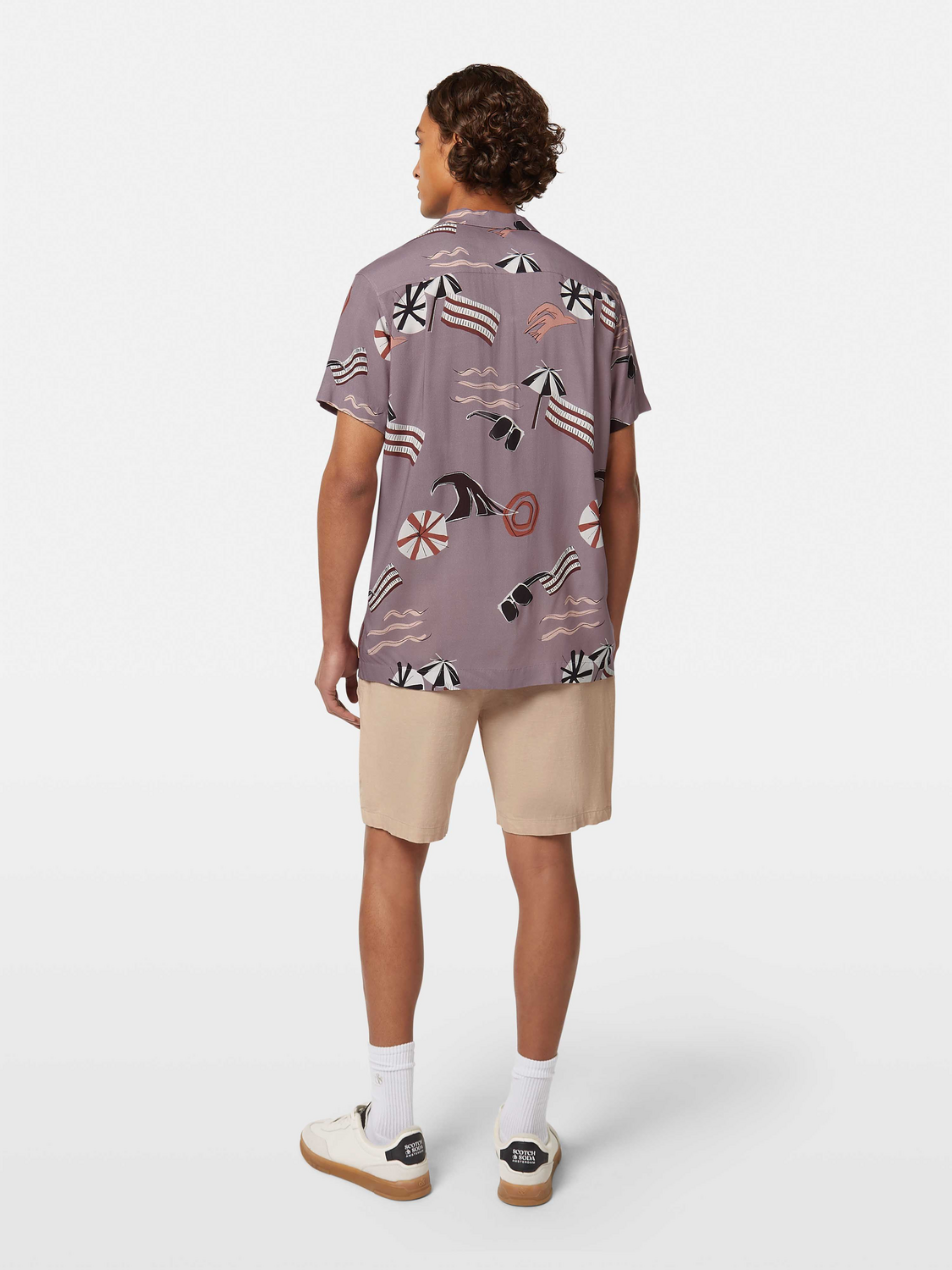 Regular-Fit Viscose Short Sleeve Shirt