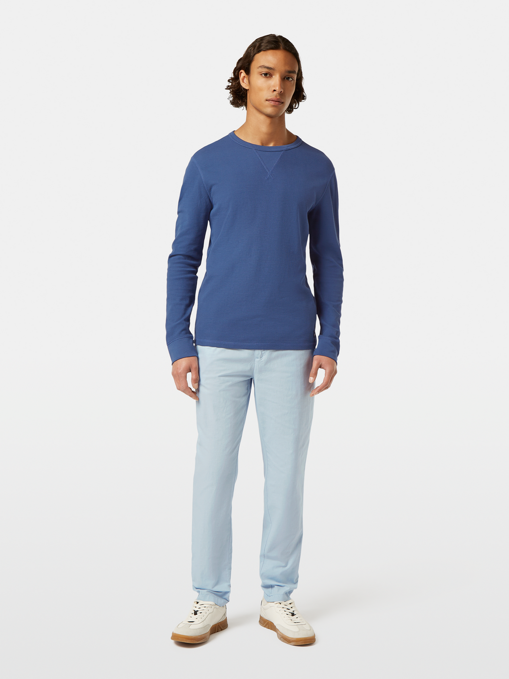 Regular-Fit Waffle Long-Sleeve T-Shirt