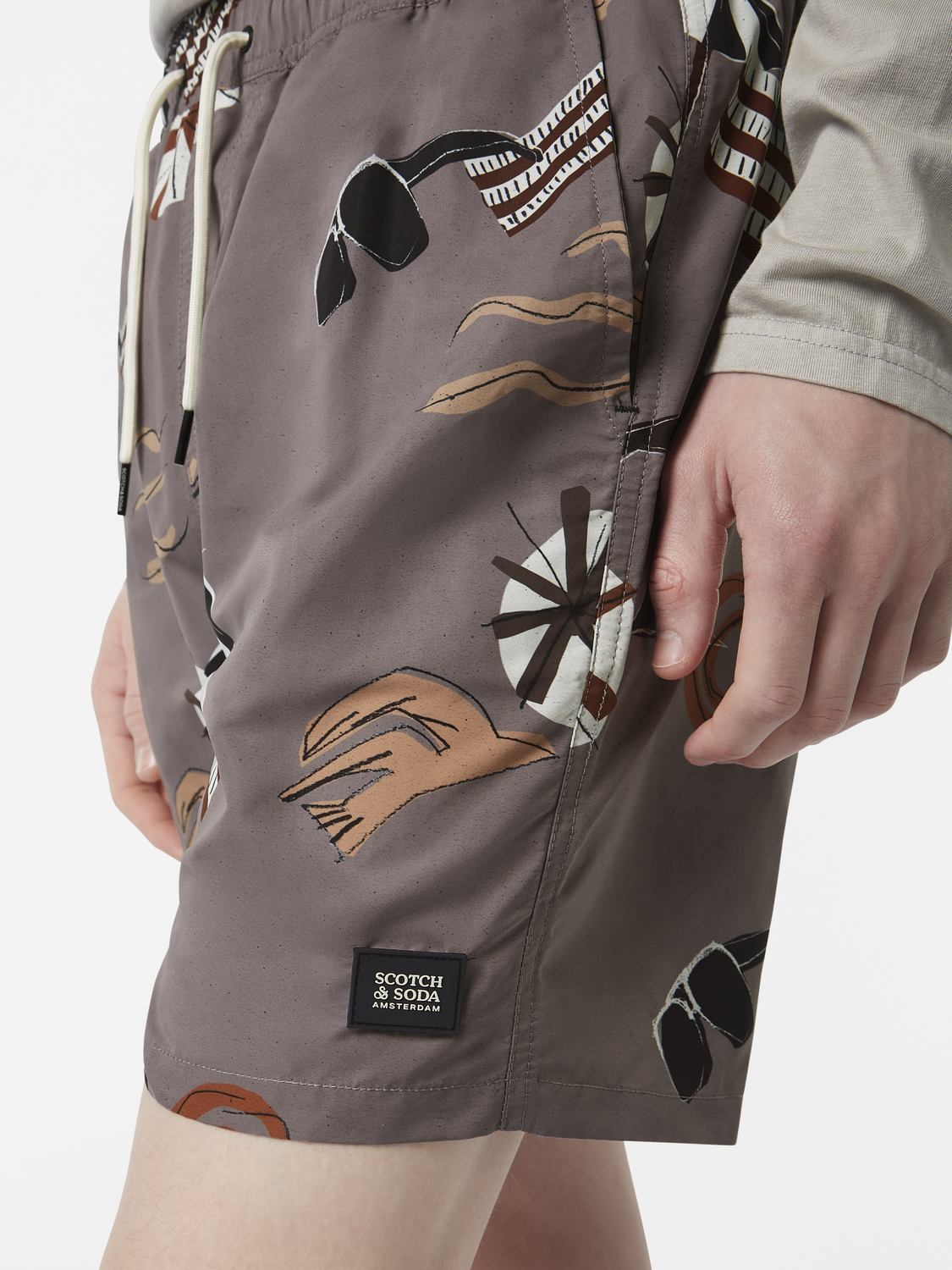 Printed Mid-Length Swimshort