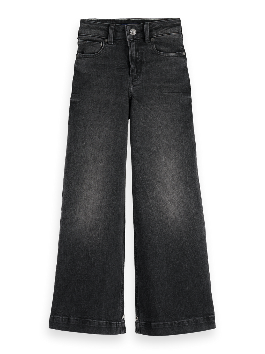Girls' Core The Wave Wide Leg Jeans - Black Night