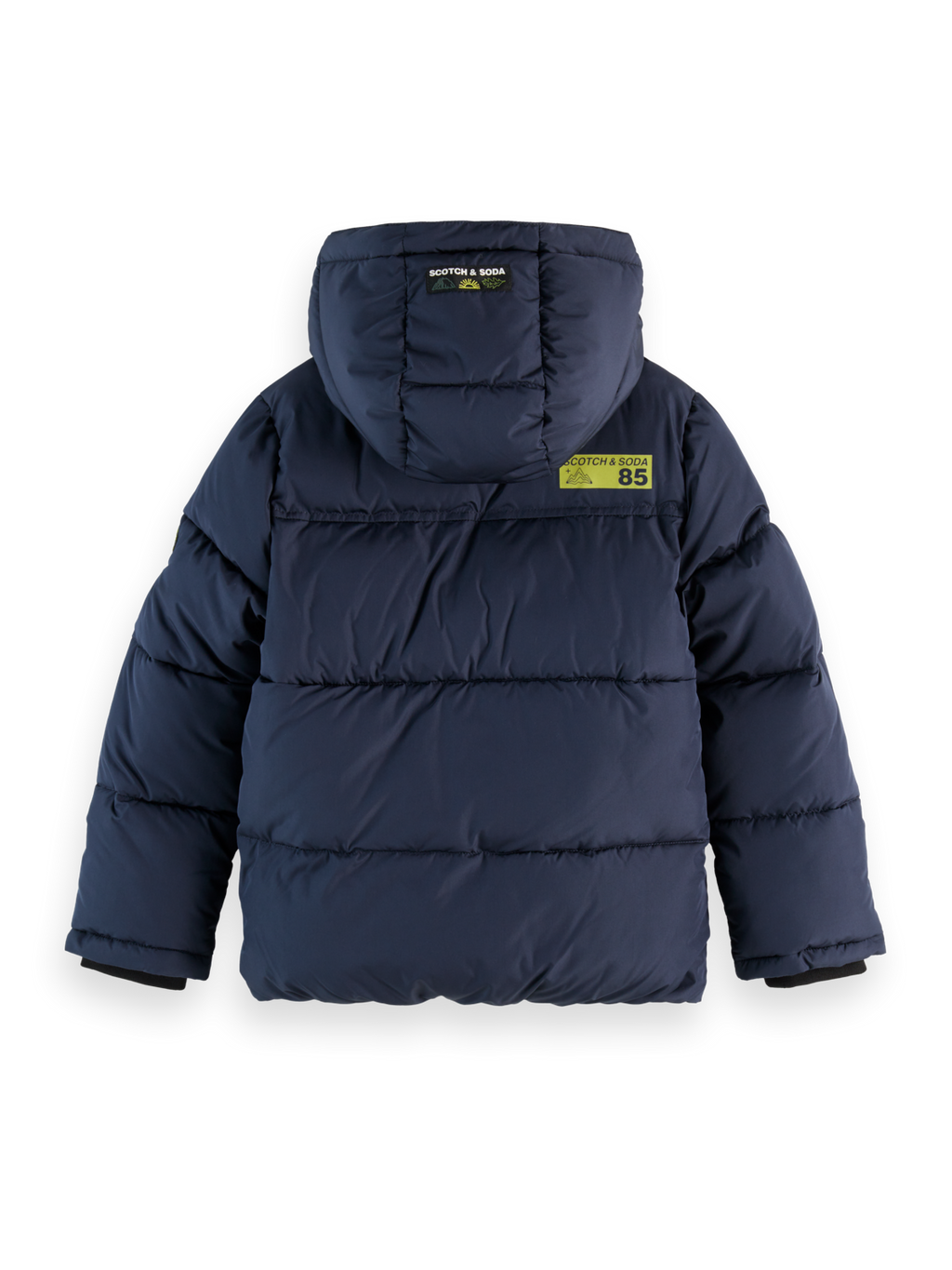 Boys' Short hooded puffer jacket