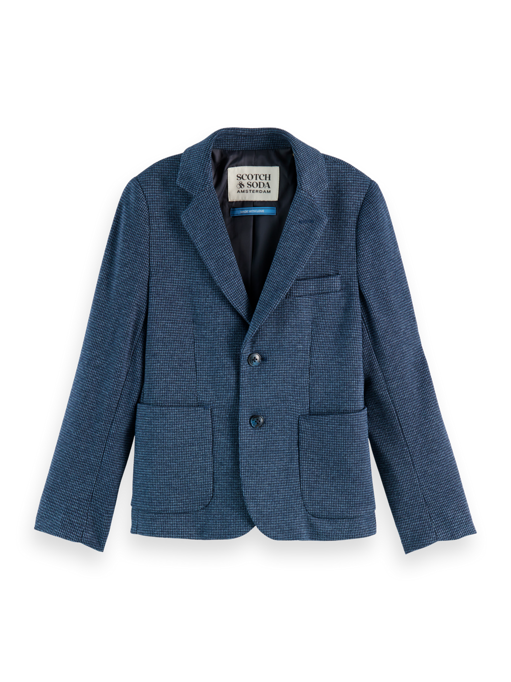 Yarn-Dyed Knitted Blazer