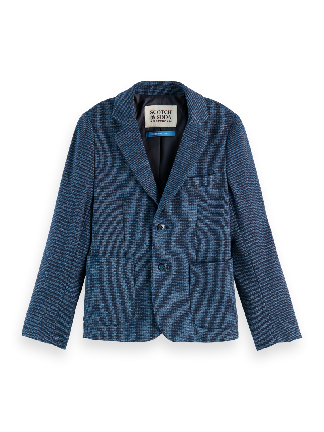 Yarn-Dyed Knitted Blazer