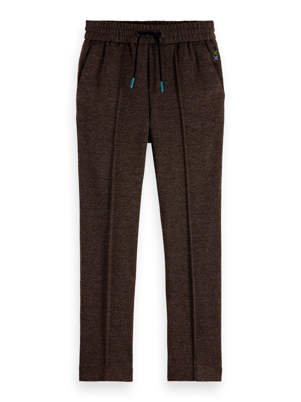 Relaxed Slim-Fit Yarn-Dyed Knitted Pants