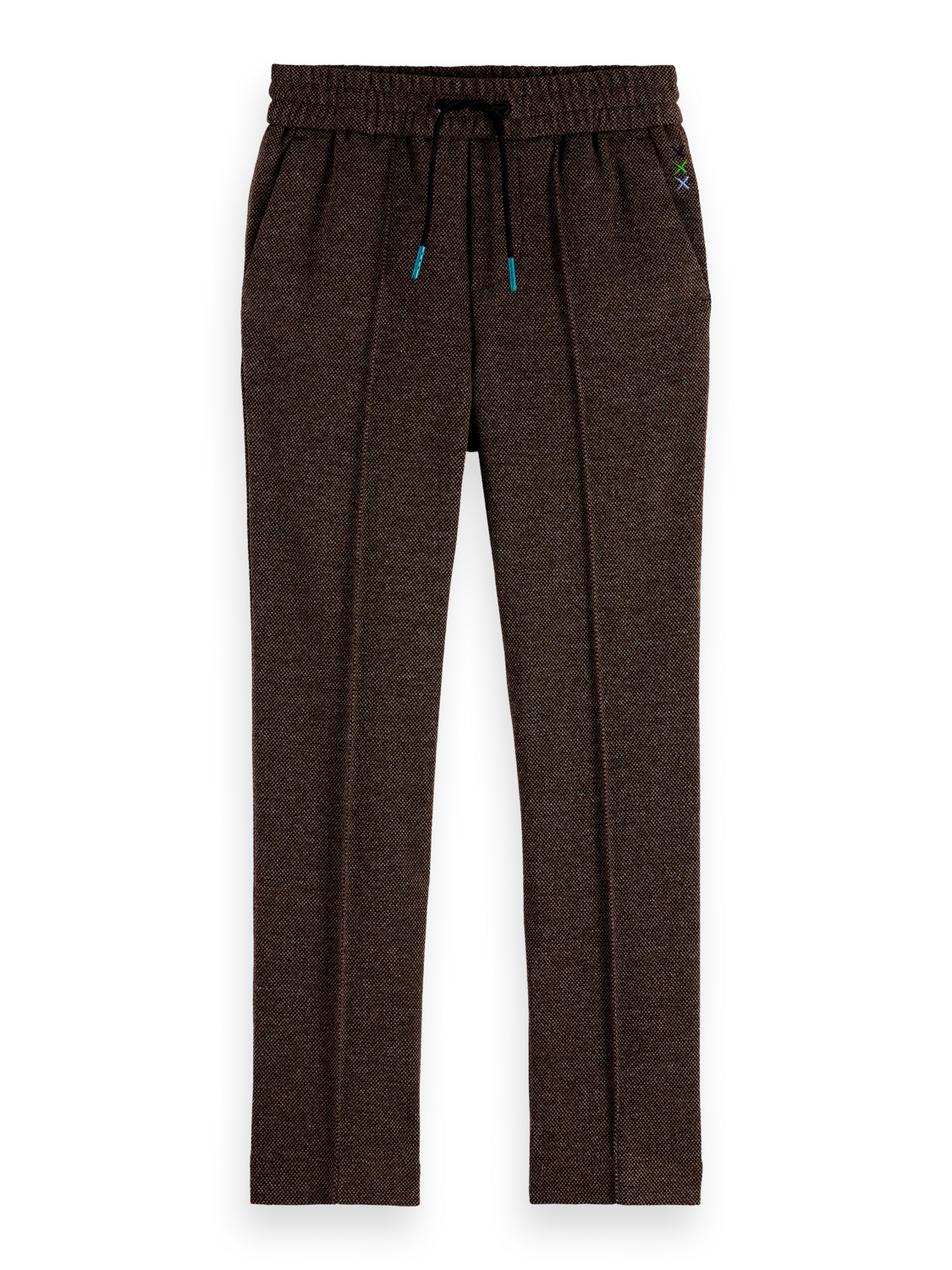 Relaxed Slim-Fit Yarn-Dyed Knitted Pants