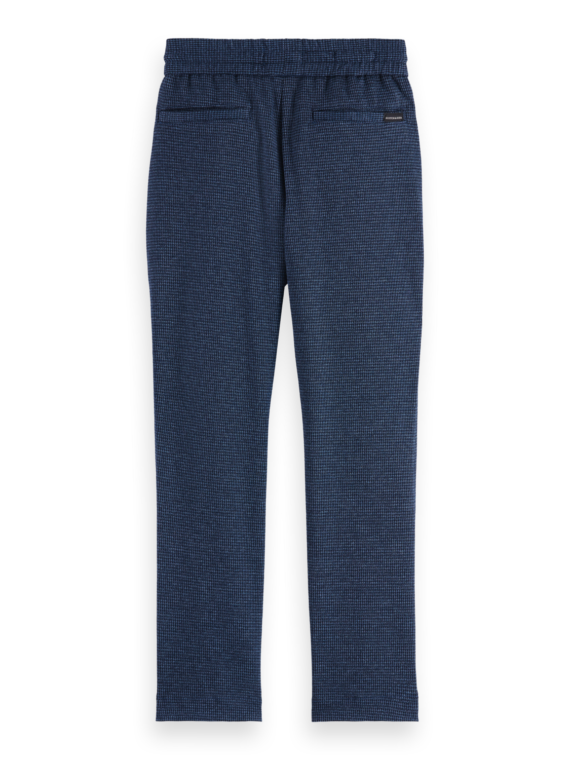Pantalon tricoté teint en fil coupe décontractée et ajustée