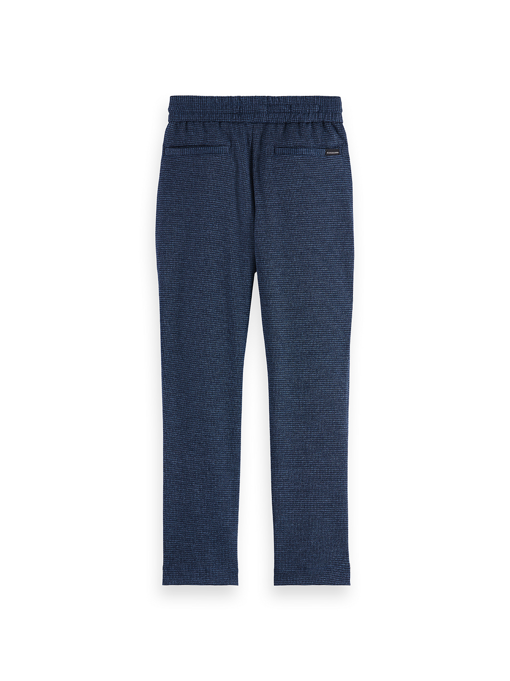Pantalon tricoté teint en fil coupe décontractée et ajustée