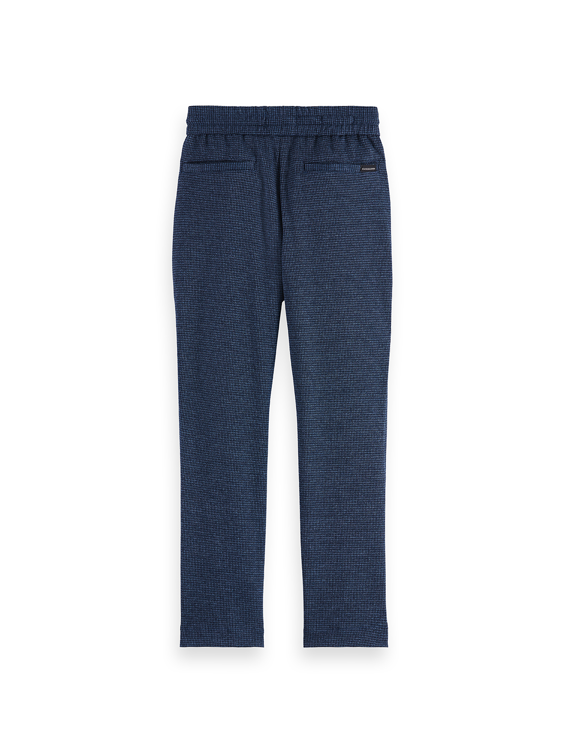 Pantalon tricoté teint en fil coupe décontractée et ajustée