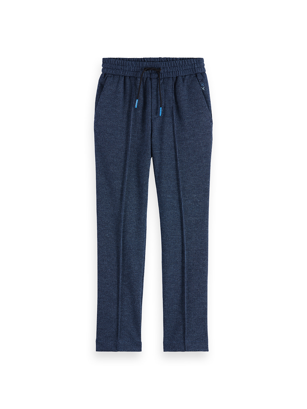 Pantalon tricoté teint en fil coupe décontractée et ajustée