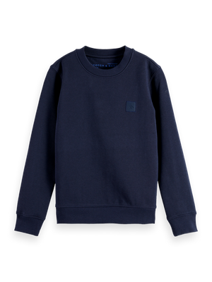 Nos Logo Badge Rundhals-Sweatshirt mit normaler Passform