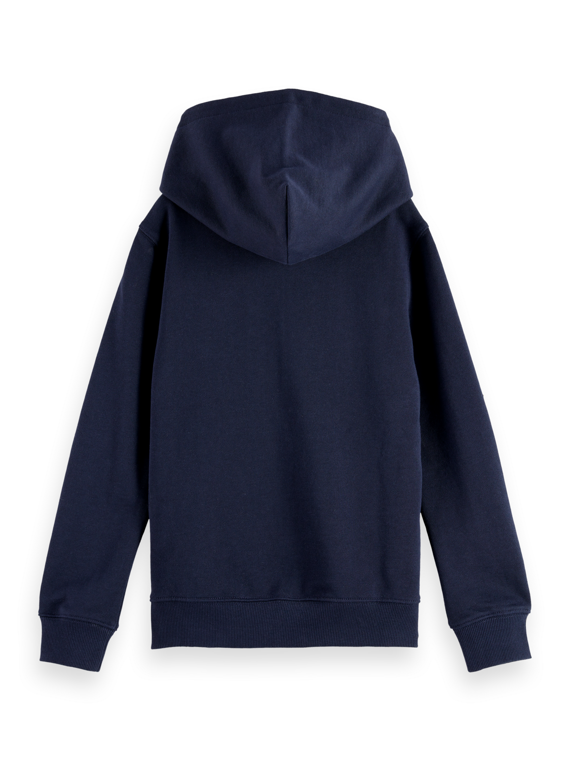 Boys' Core Regular-Fit Logo Badge Zip Through Hoodie