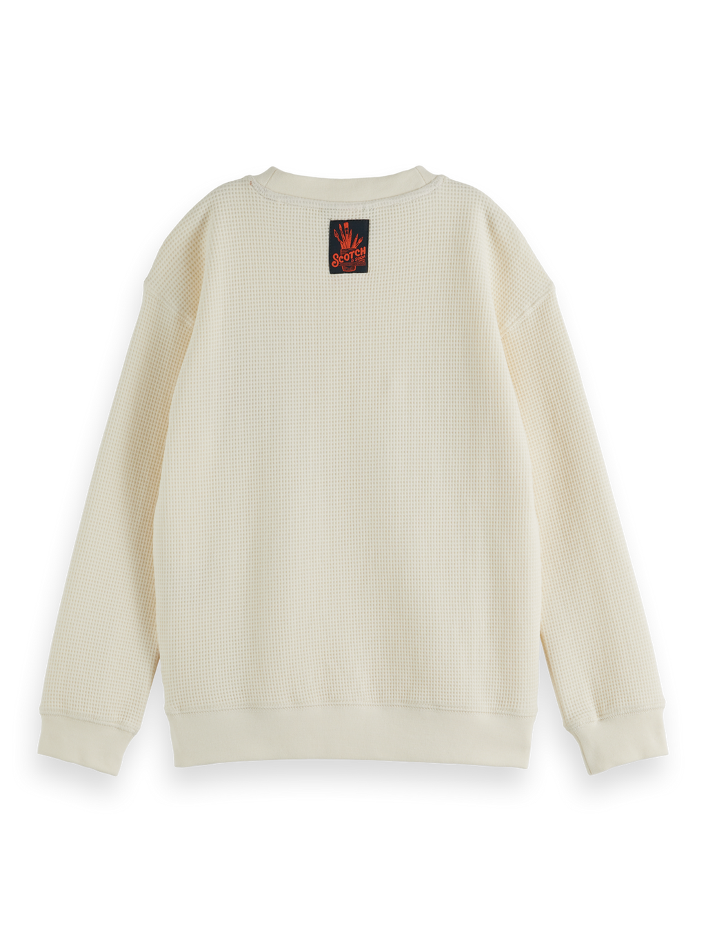 Relaxed-Fit Waffle Sweatshirt