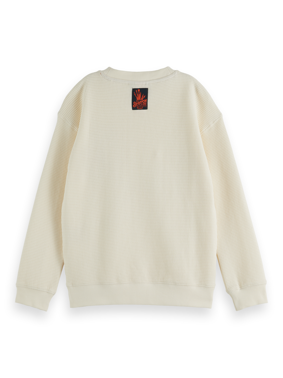 Relaxed-Fit Waffle Sweatshirt