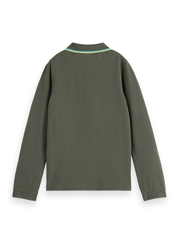 Boys' Long-Sleeved Pique Polo