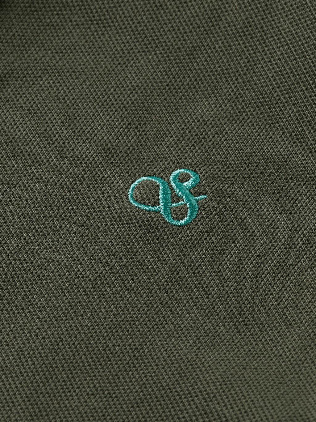 Long-Sleeved Pique Polo