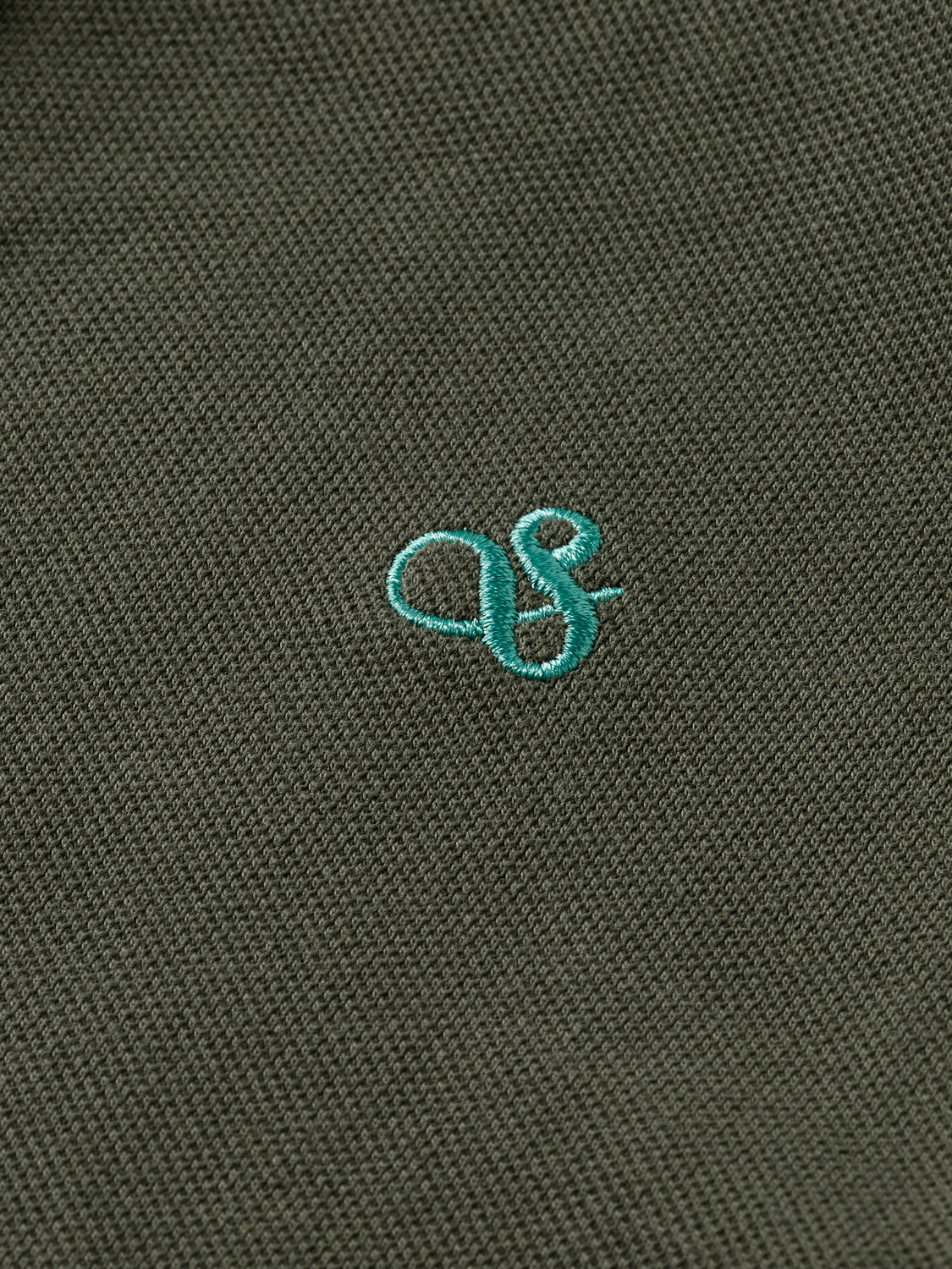 Long-Sleeved Pique Polo
