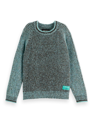 Boys' Regular-Fit Contrast Raglan-Sleeve Pullover
