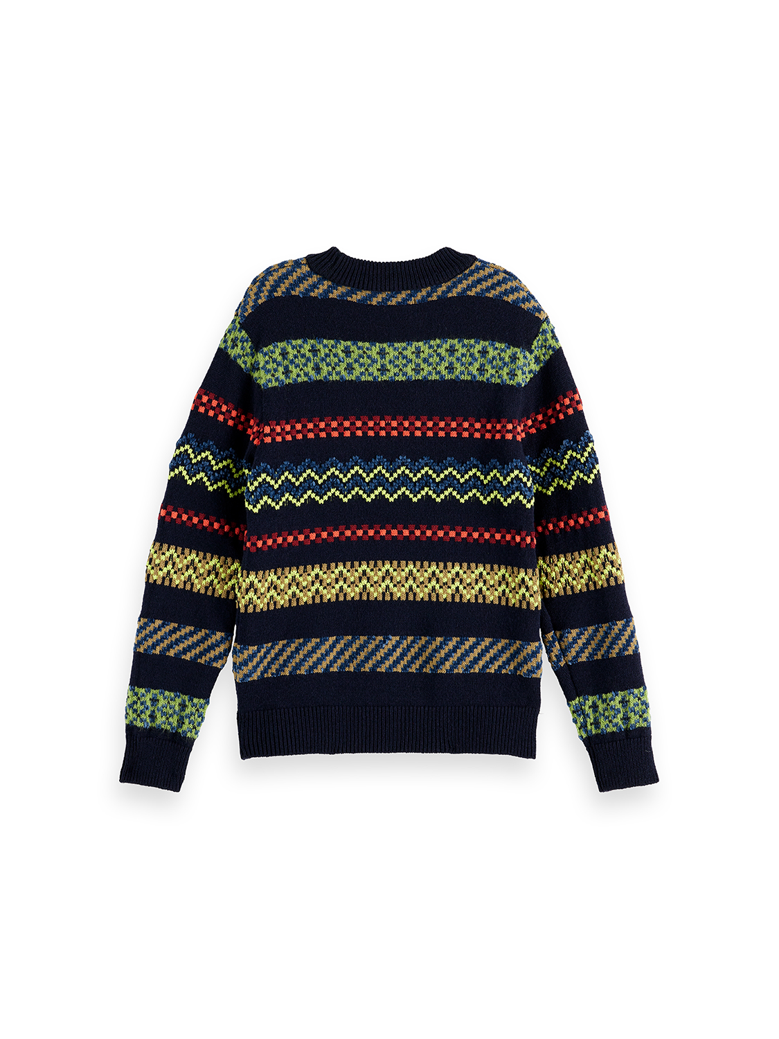 Regular-Fit Festive Jacquard Pullover