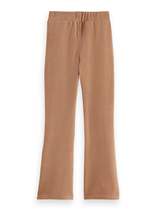 Girls' Velvet Ribbed Leggings