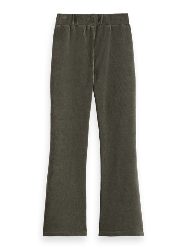 Girls' Velvet Ribbed Leggings