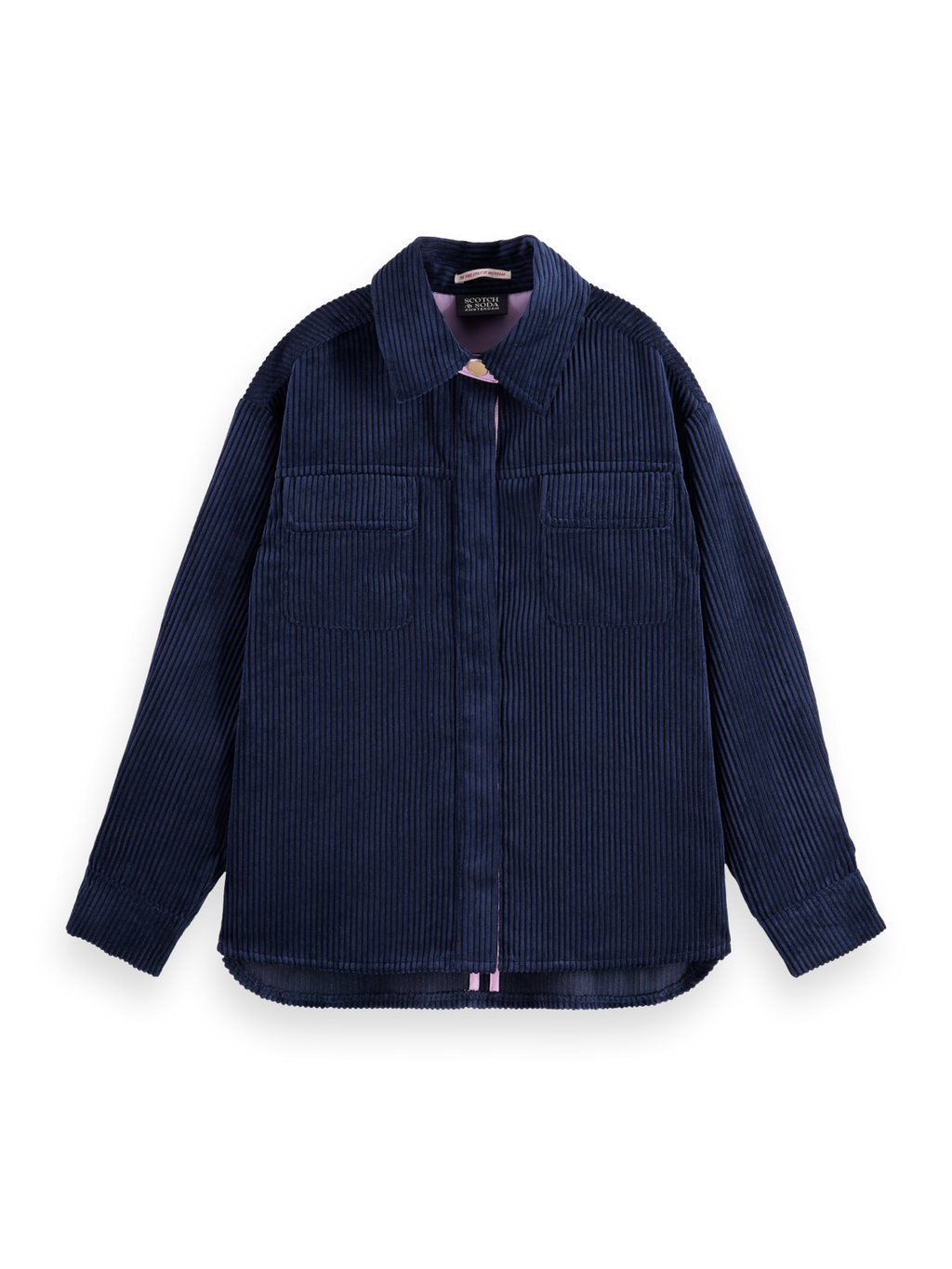Chemise en velours côtelé surdimensionnée