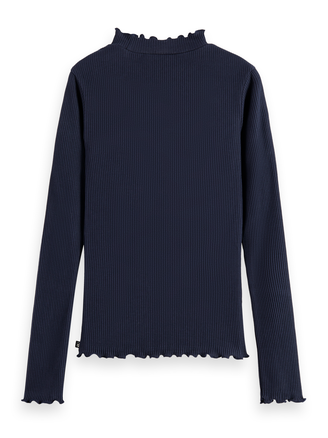 Core Mock Neck Ribbed Slim-Fit Ls T-Shirt