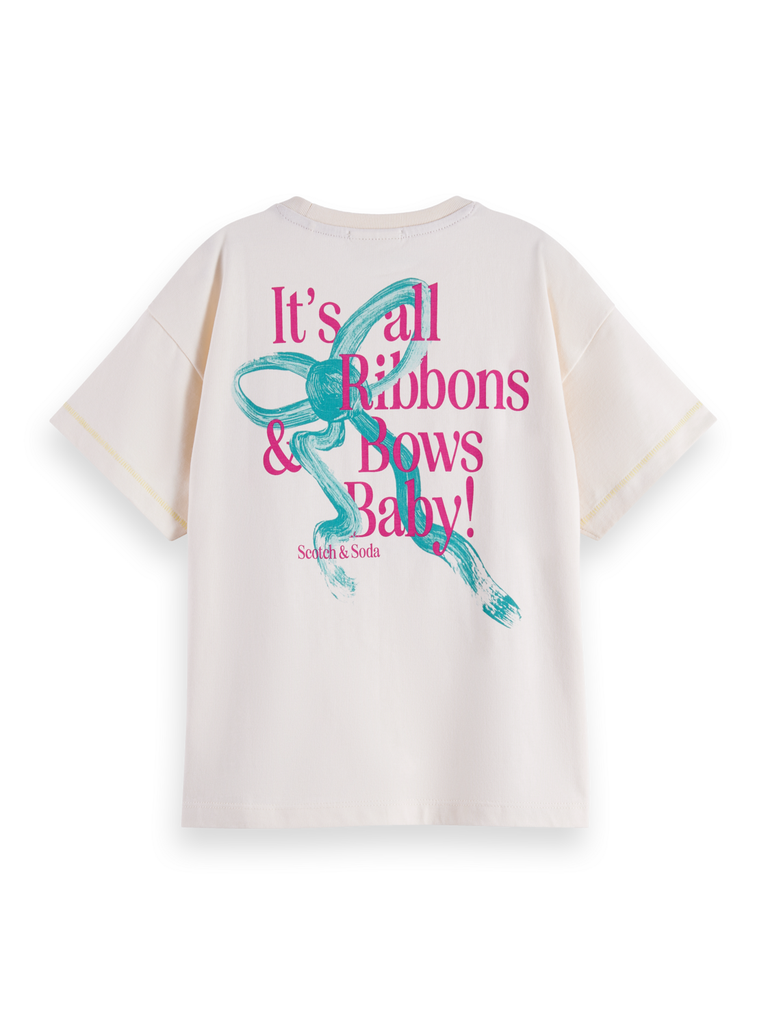 Girls' Loose-Fit T-Shirt With Front And Back Artwork