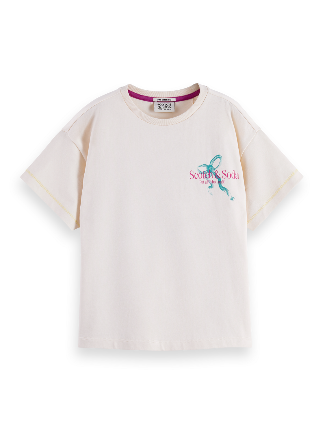 Girls' Loose-Fit T-Shirt With Front And Back Artwork