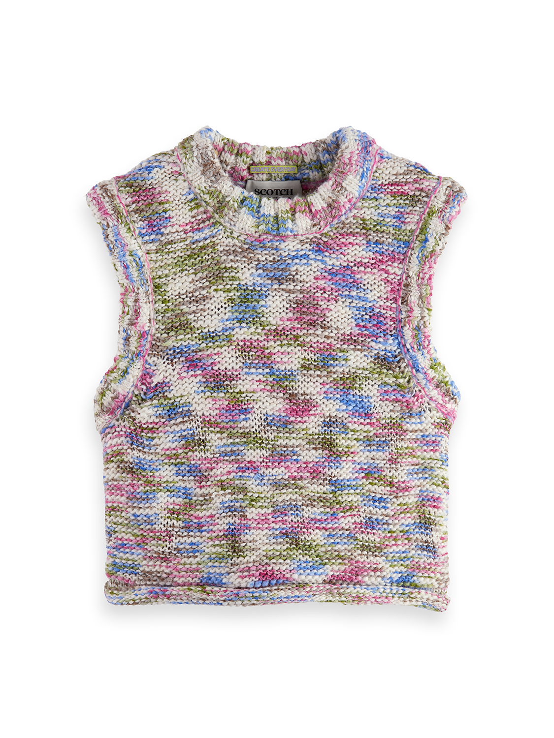 Multi-Color Melange Vest