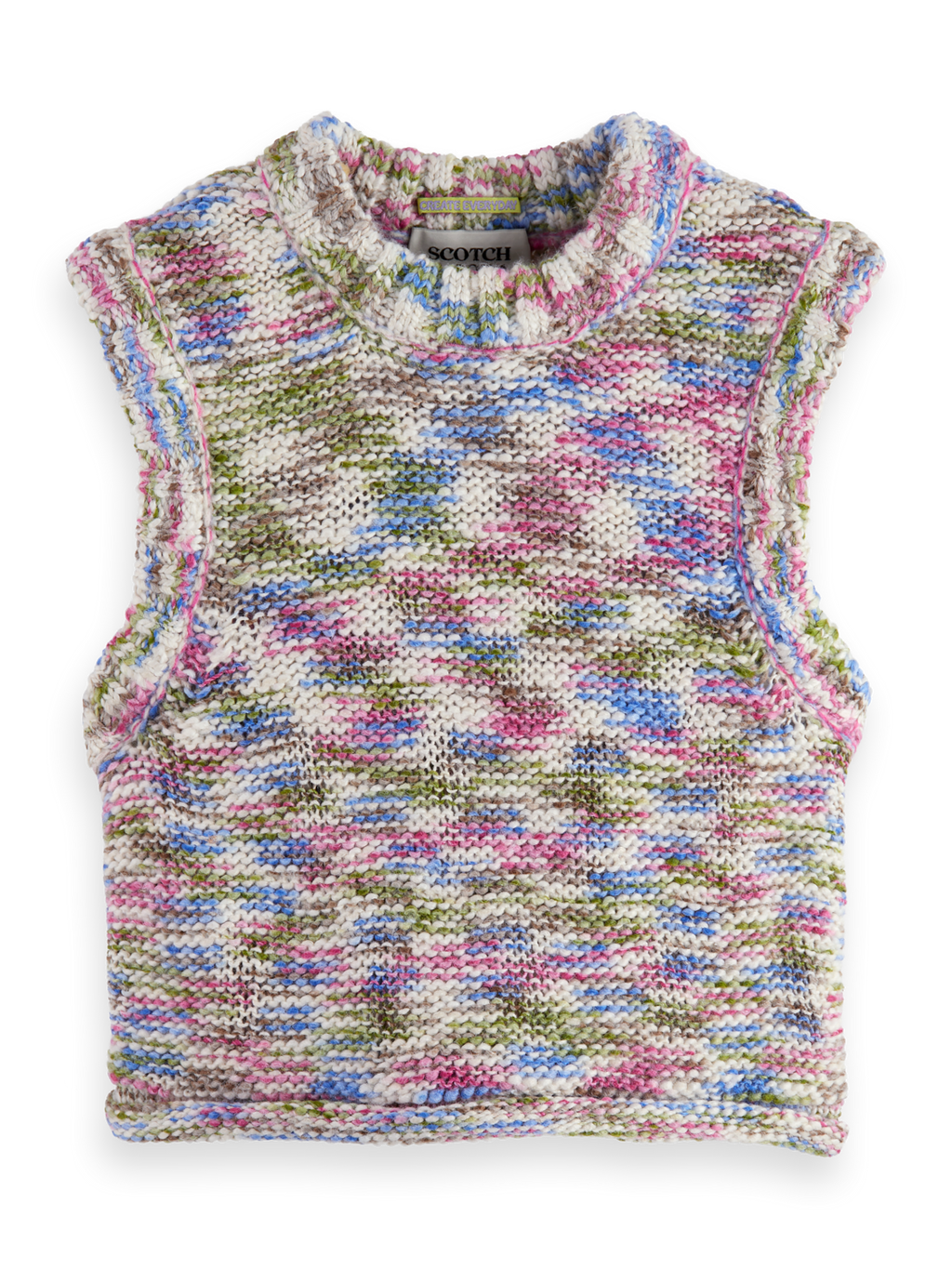 Multi-Color Melange Vest