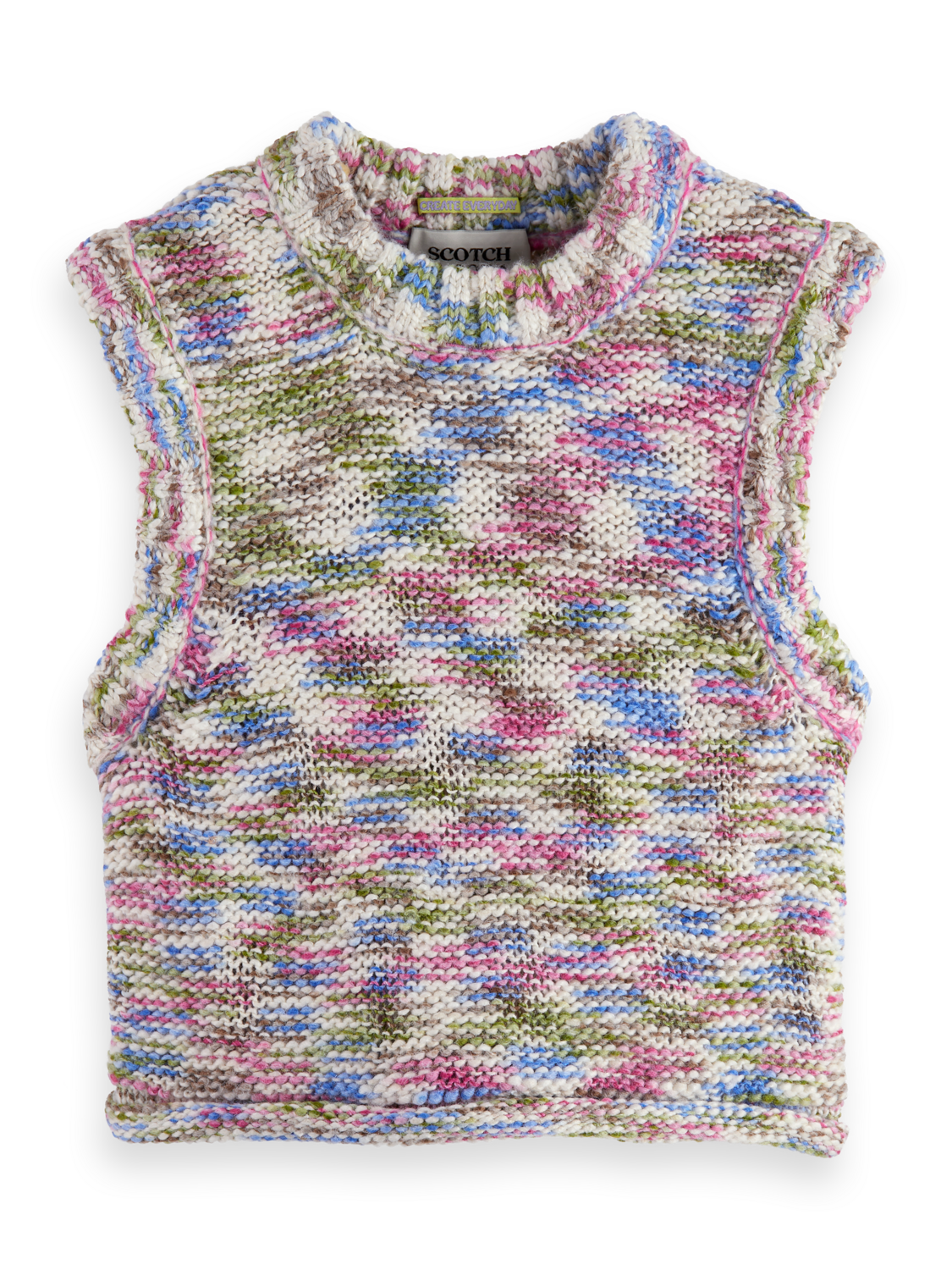 Multi-Color Melange Vest