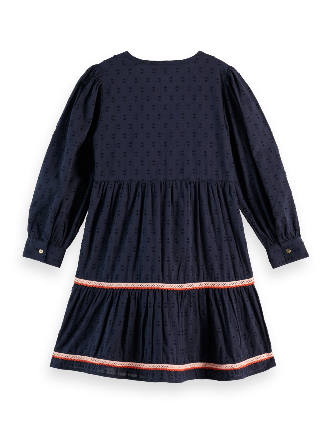 Clip Jacquard Embroidered Dress