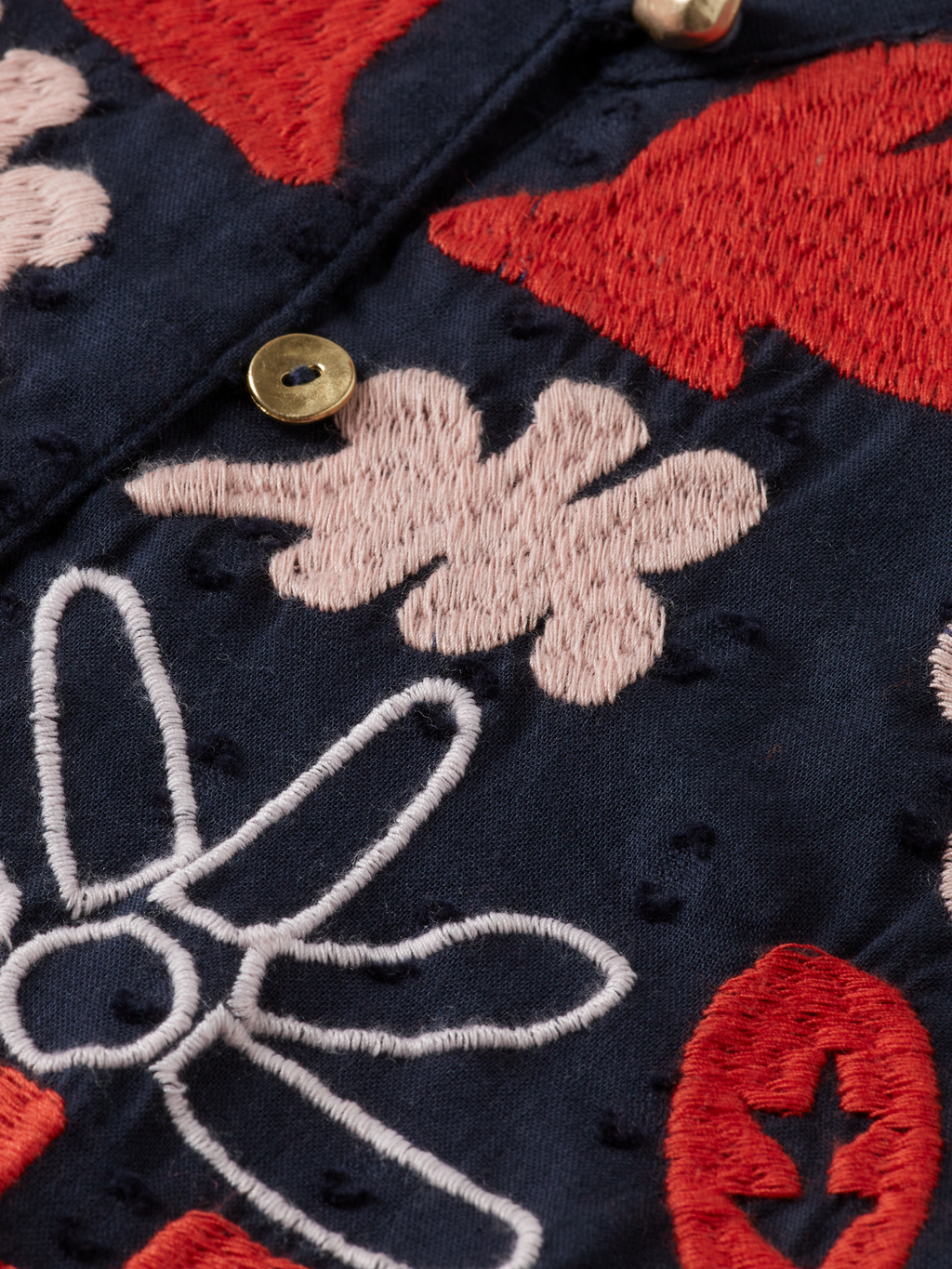 Robe Jacquard brodée à pois