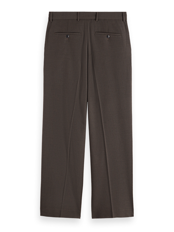 Yarn-Dyed Cool Wool-Blend Baggy Fit Chino