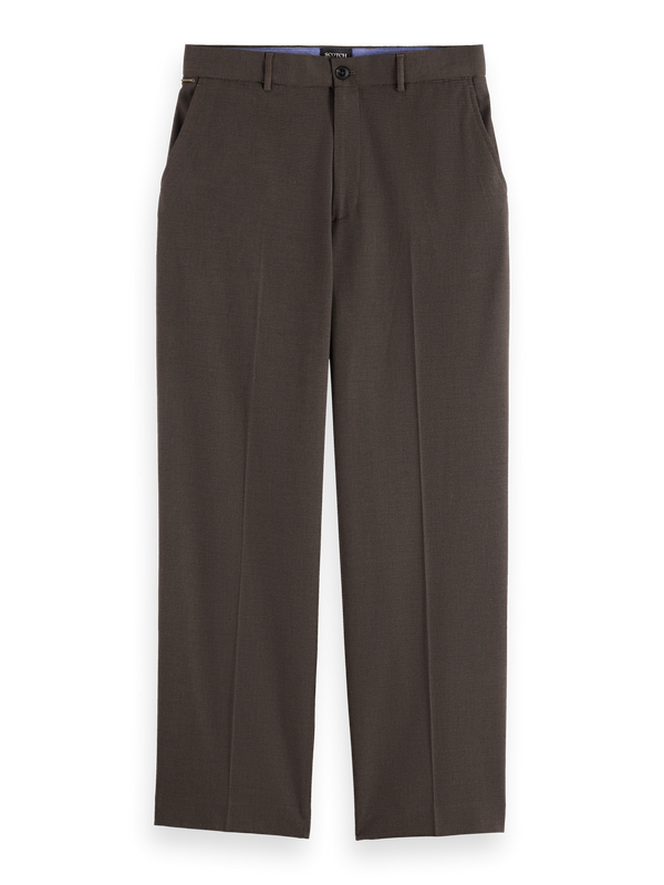 Yarn-Dyed Cool Wool-Blend Baggy Fit Chino