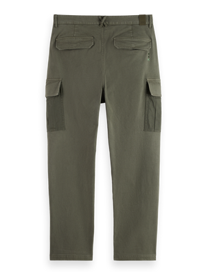 Harper- Garment-Dyed Cotton Blend Loose Tapered Cargo