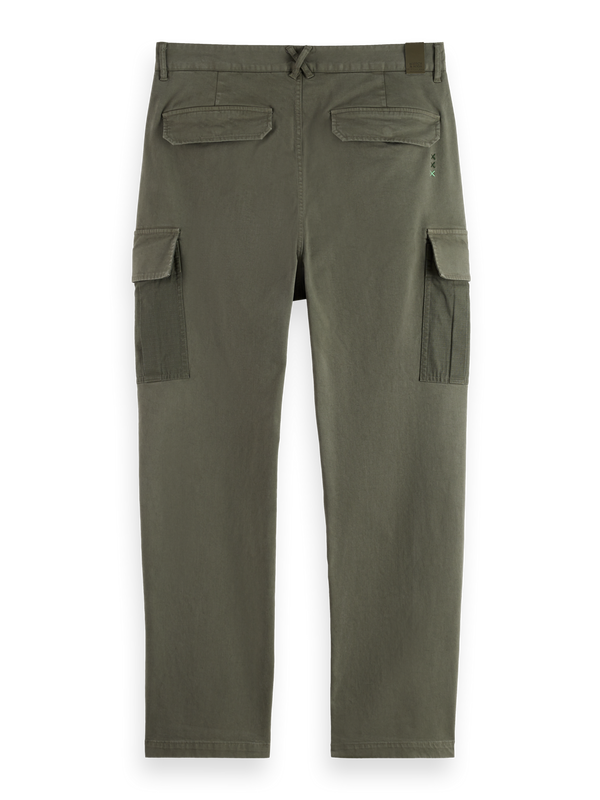 Harper- Garment-Dyed Cotton Blend Loose Tapered Cargo