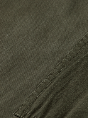 Harper- Garment-Dyed Cotton Blend Loose Tapered Cargo