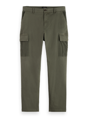 Harper- Garment-Dyed Cotton Blend Loose Tapered Cargo